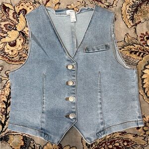 Forever 21 Blue Denim Vest